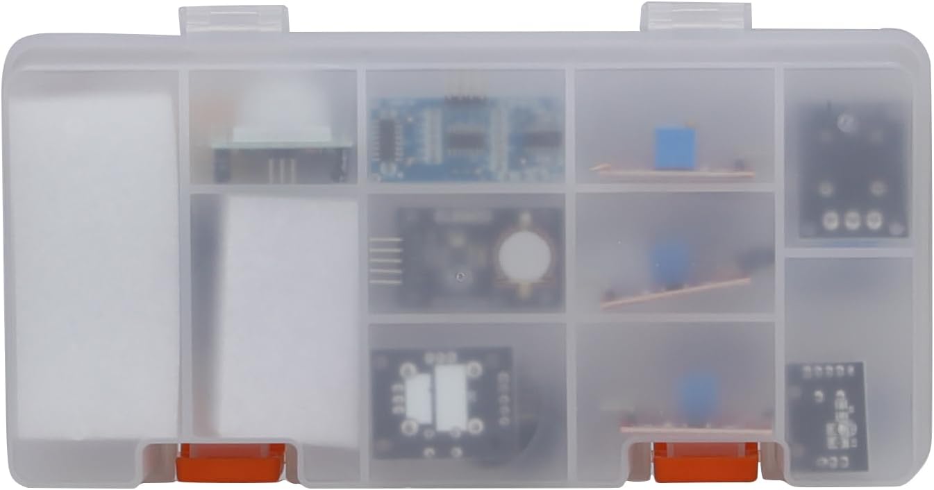 ELEGOO 37-in-1 Kit Modulo Sensore Elettronici V2.0 con Tutorial in Inglese Compatibile con Arduino IDE, microchip
