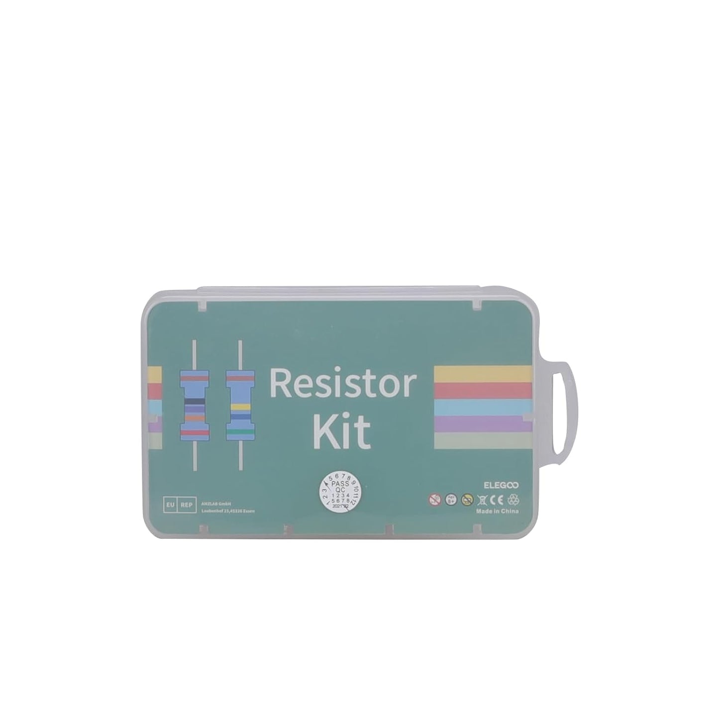 ELEGOO 525 Pezzi Kit resistore 17 Valori ±1% Assortimento, 0 Ohm-1M Ohm per Arduino UNO R3 e Altri progetti di Elettronica