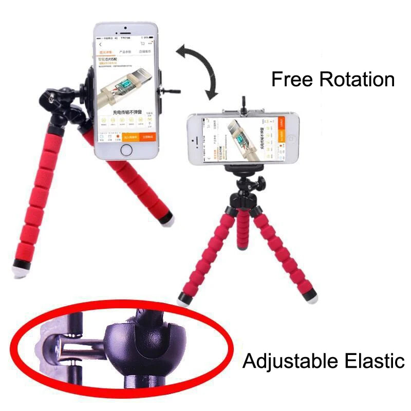 Mini treppiede per proiettore supporto per telefono treppiede flessibile in spugna treppiede per polpo per supporto per telefono con treppiede per fotocamera