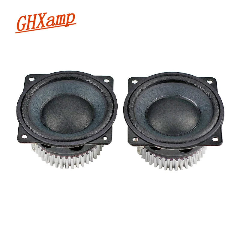 GHXAMP Unità altoparlante a frequenza piena da 2 pollici Cono di carta Bordo in tessuto Satellite 6OHM 15W 2 PZ