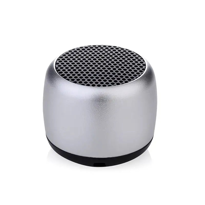 M1 Mini altoparlante piccolo compatibile con Bluetooth Portatile intelligente One Drag Two Subwoofer audio wireless in metallo con cannone in acciaio piccolo