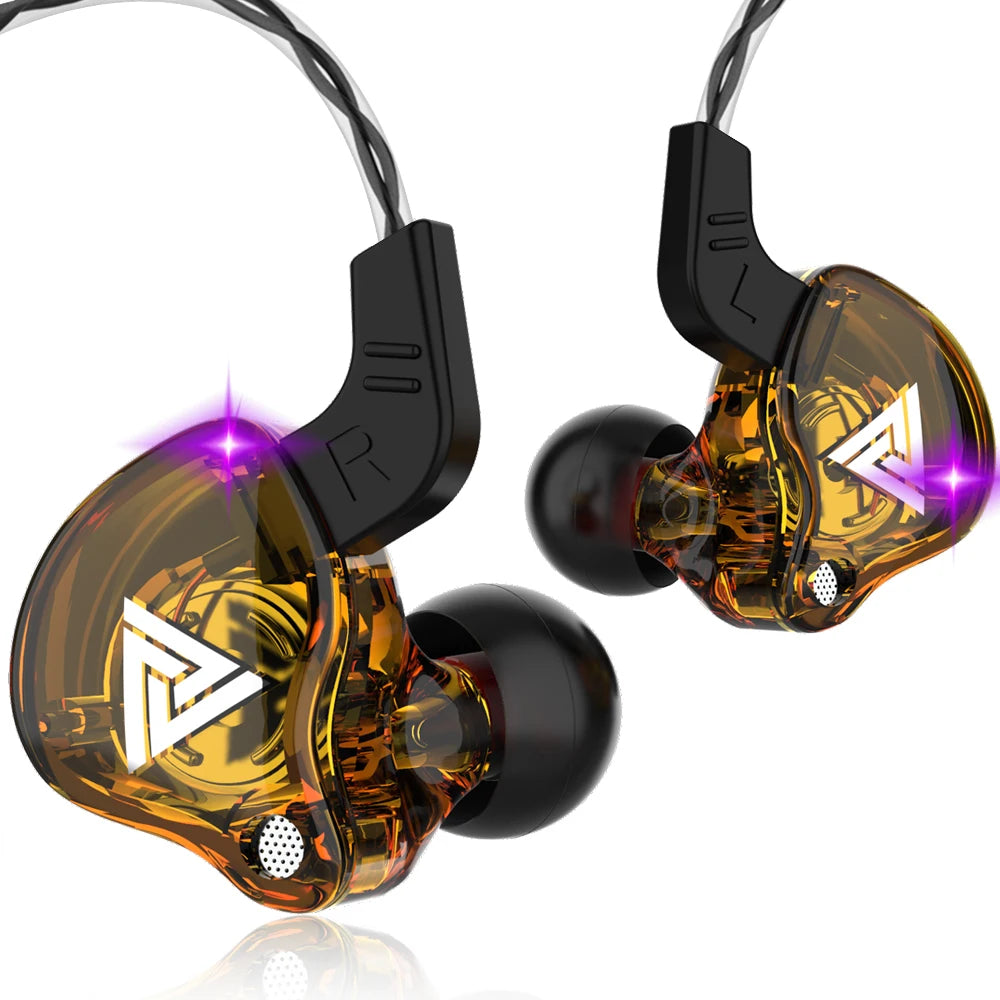 Originale QKZ AK6 In Ear Auricolare 6 Unità Driver Dinamica Cuffie Con Microfono Stereo Sport HIFI Subwoofer Auricolare Monitor Auricolari
