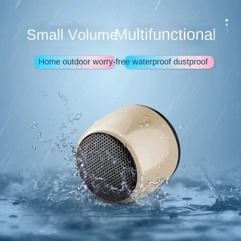 M1 Mini altoparlante piccolo compatibile con Bluetooth Portatile intelligente One Drag Two Subwoofer audio wireless in metallo con cannone in acciaio piccolo