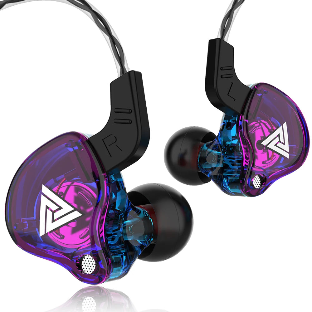 Originale QKZ AK6 In Ear Auricolare 6 Unità Driver Dinamica Cuffie Con Microfono Stereo Sport HIFI Subwoofer Auricolare Monitor Auricolari