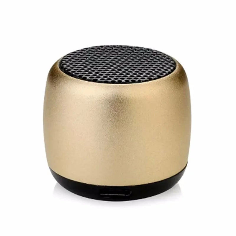 M1 Mini altoparlante piccolo compatibile con Bluetooth Portatile intelligente One Drag Two Subwoofer audio wireless in metallo con cannone in acciaio piccolo
