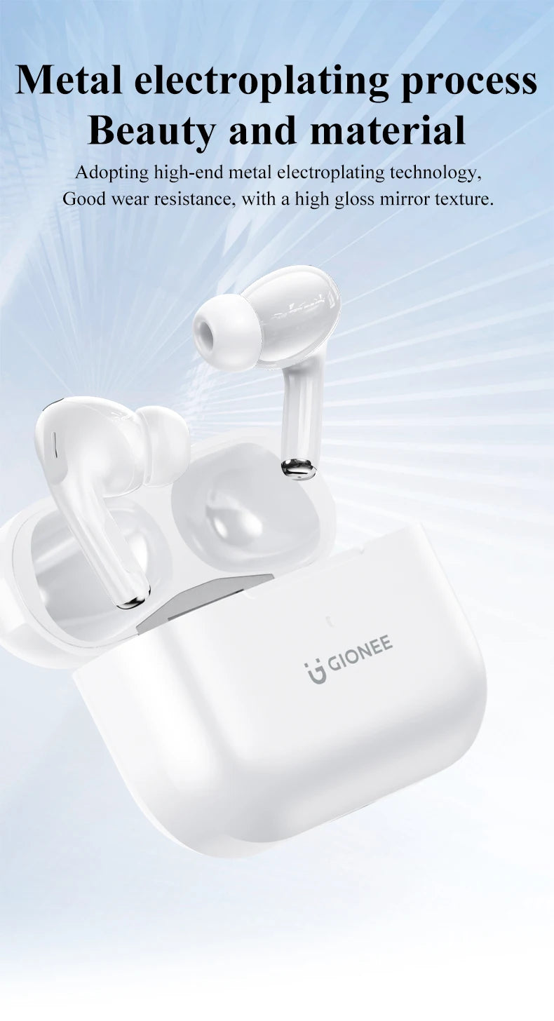 GIONEE JL005 Pro ANC auricolare Bluetooth 5.3 Hybrid -48dB cancellazione del rumore cuffie Wireless supporto auricolari Audio spaziali 3D