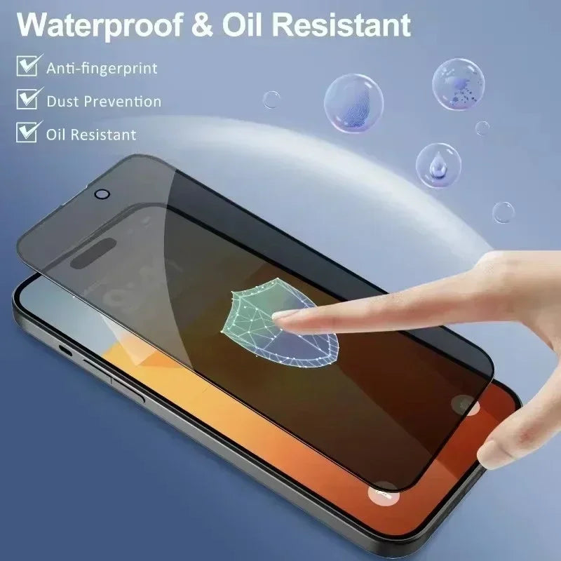 1-5PCS Anti Peep Privacy Vetro Temperato Per iPhone 12 13 14 15 Pro Max 16 17 Protezione Dello Schermo Anti Spy