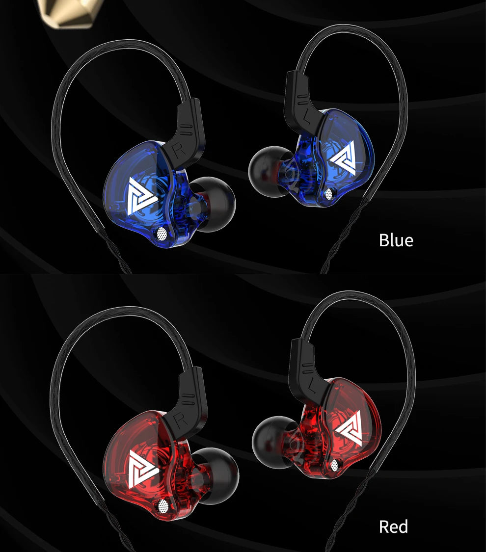 Originale QKZ AK6 In Ear Auricolare 6 Unità Driver Dinamica Cuffie Con Microfono Stereo Sport HIFI Subwoofer Auricolare Monitor Auricolari