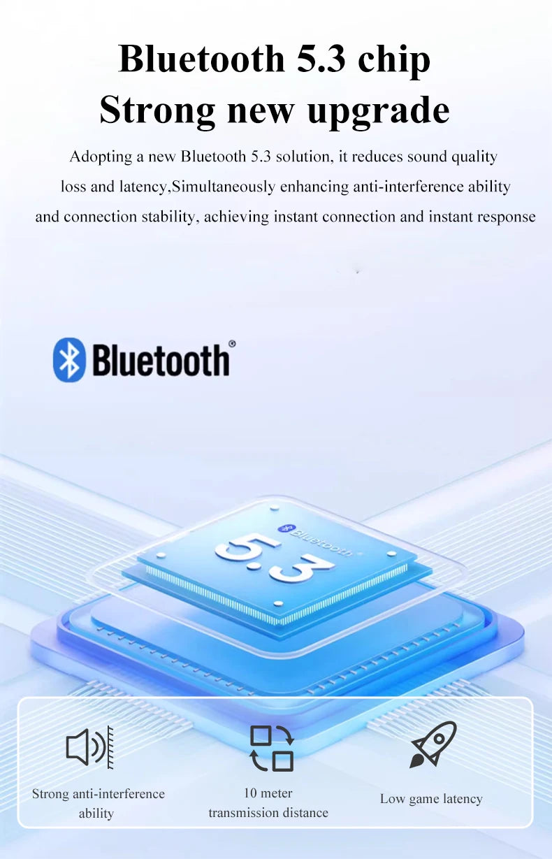 GIONEE JL005 Pro ANC auricolare Bluetooth 5.3 Hybrid -48dB cancellazione del rumore cuffie Wireless supporto auricolari Audio spaziali 3D