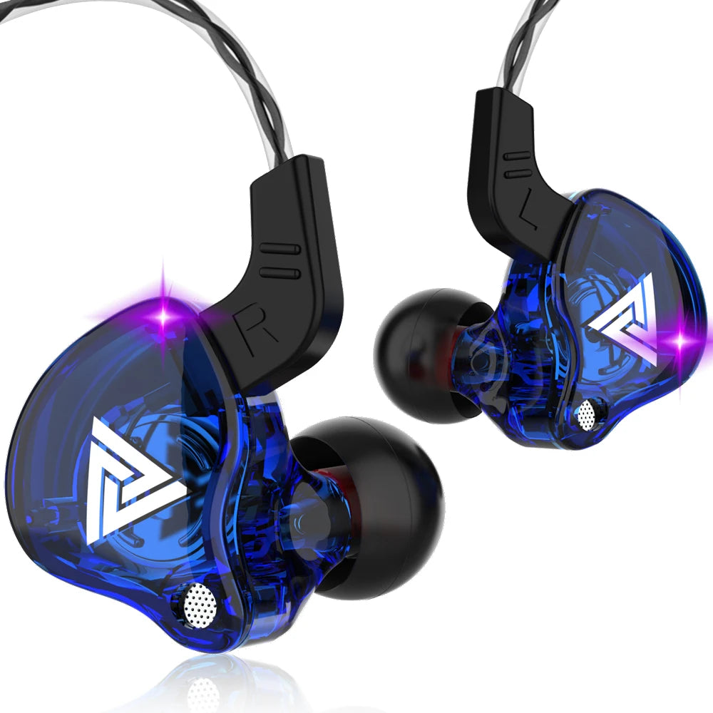 Originale QKZ AK6 In Ear Auricolare 6 Unità Driver Dinamica Cuffie Con Microfono Stereo Sport HIFI Subwoofer Auricolare Monitor Auricolari