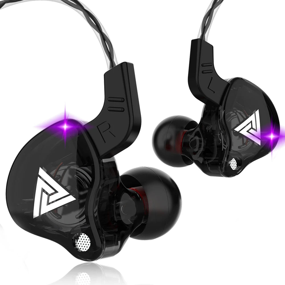 Originale QKZ AK6 In Ear Auricolare 6 Unità Driver Dinamica Cuffie Con Microfono Stereo Sport HIFI Subwoofer Auricolare Monitor Auricolari