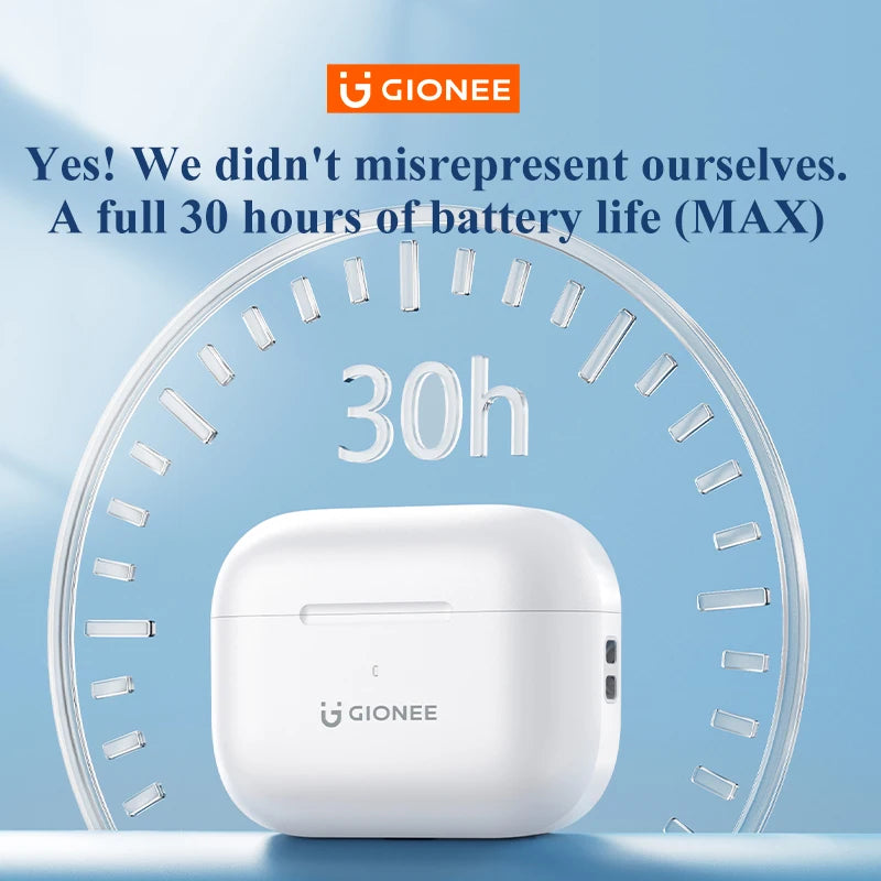 GIONEE JL005 Pro ANC auricolare Bluetooth 5.3 Hybrid -48dB cancellazione del rumore cuffie Wireless supporto auricolari Audio spaziali 3D