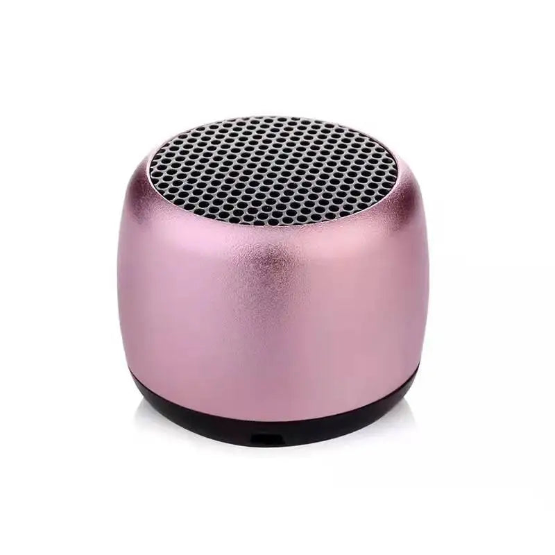 M1 Mini altoparlante piccolo compatibile con Bluetooth Portatile intelligente One Drag Two Subwoofer audio wireless in metallo con cannone in acciaio piccolo