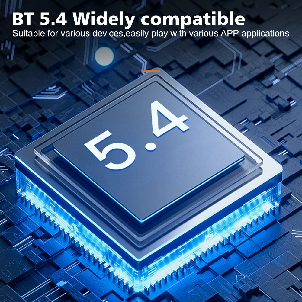 Auricolare wireless Bluetooth 5.4 con gancio per l'orecchio Cuffie da guida a orecchio singolo con auricolari vivavoce con cancellazione del rumore CVC8.0 a doppio microfono